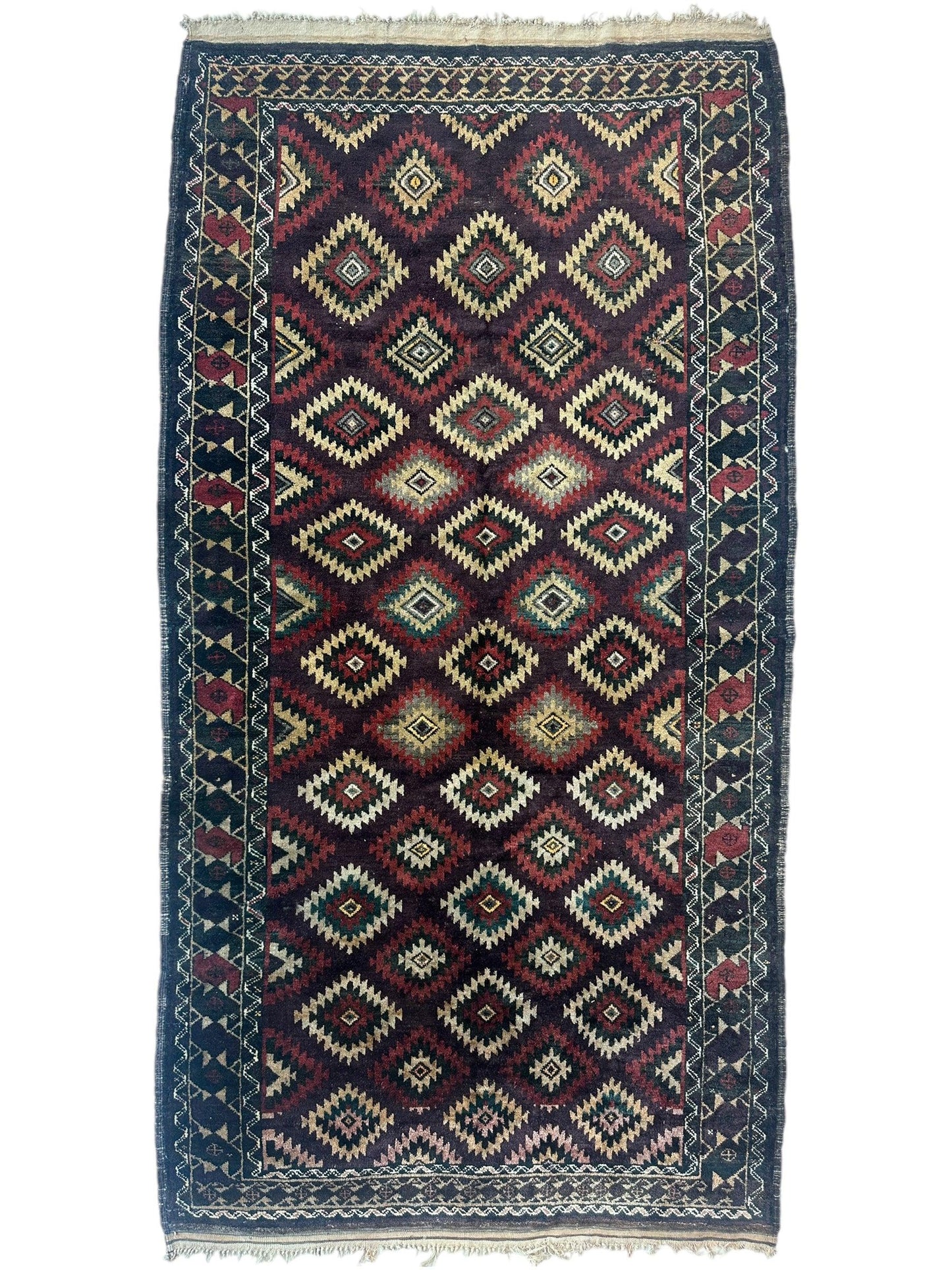 Antique 1900’s Tribal Baluch Wool Rug 4’5” x 8’6” - Tampa Home & Garden Store