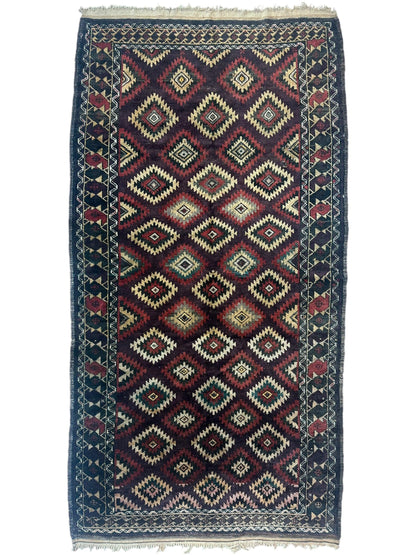Antique 1900’s Tribal Baluch Wool Rug 4’5” x 8’6” - Tampa Home & Garden Store