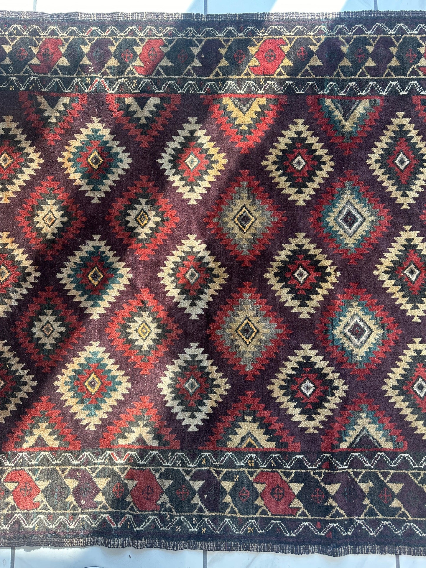 Antique 1900’s Tribal Baluch Wool Rug 4’5” x 8’6” - Tampa Home & Garden Store