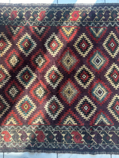 Antique 1900’s Tribal Baluch Wool Rug 4’5” x 8’6” - Tampa Home & Garden Store