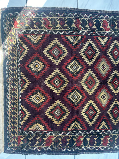 Antique 1900’s Tribal Baluch Wool Rug 4’5” x 8’6” - Tampa Home & Garden Store