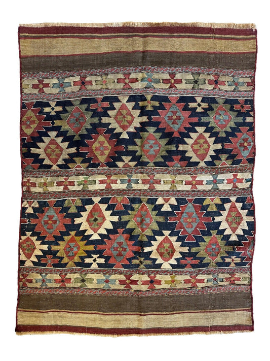 Antique 19th Century Caucasian Shahsavan Rug Rug 3’ x 4’ - Tampa Home & Garden Store