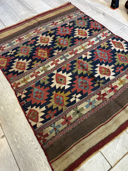 Antique 19th Century Caucasian Shahsavan Rug Rug 3’ x 4’ - Tampa Home & Garden Store