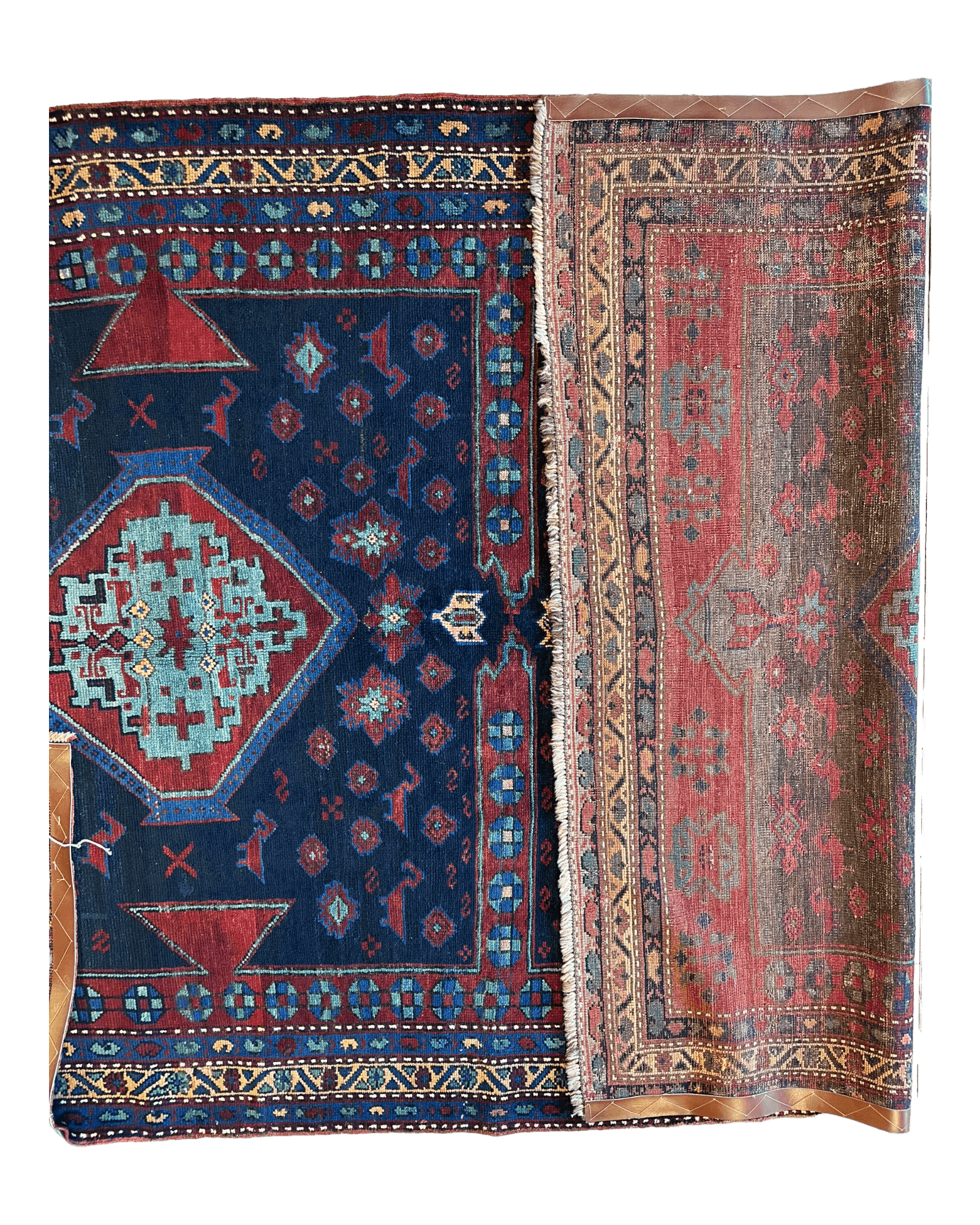 Antique 19th Century Handwoven Kazak Tribal Rug 5’ x 8’ - Tampa Home & Garden Store