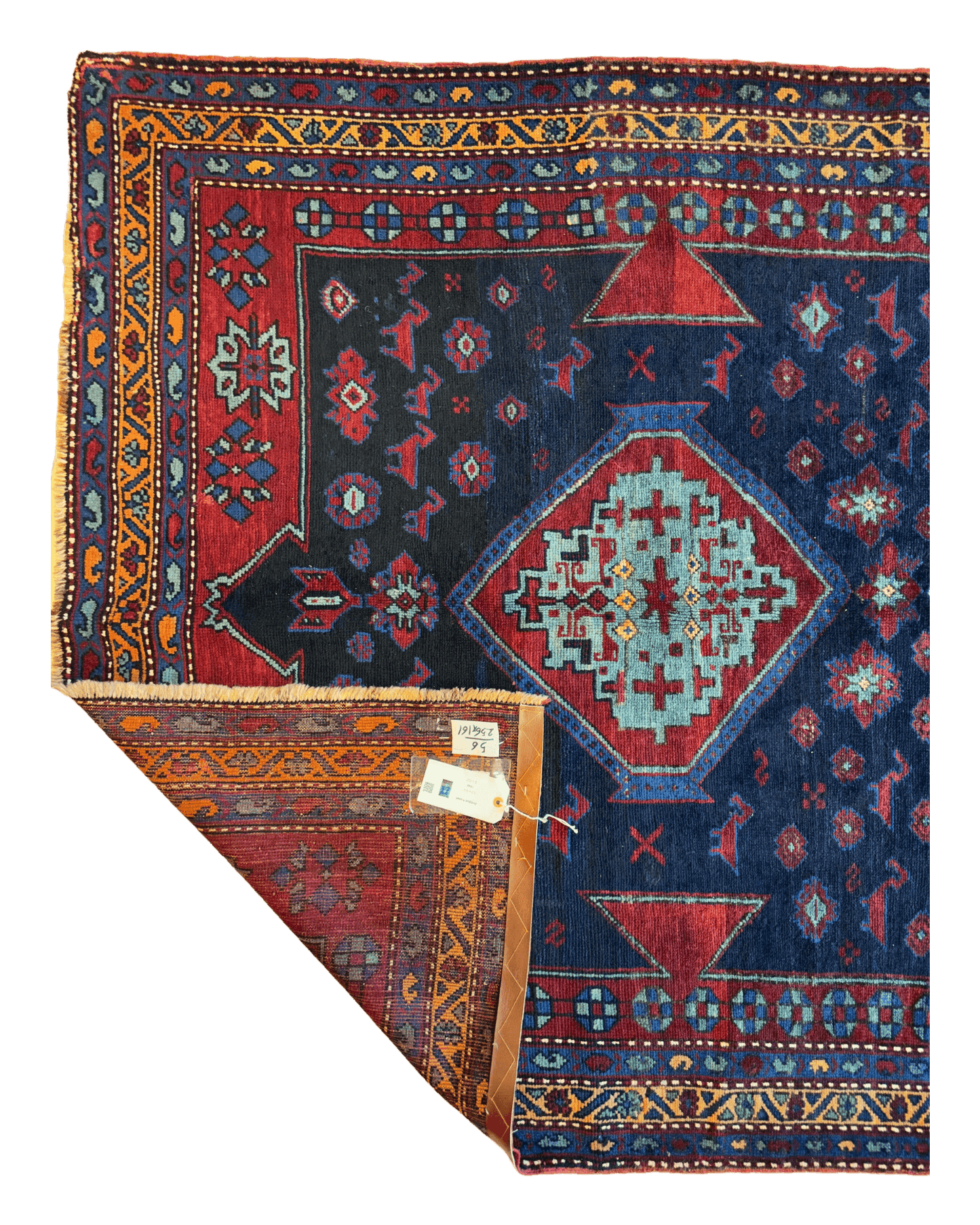 Antique 19th Century Handwoven Kazak Tribal Rug 5’ x 8’ - Tampa Home & Garden Store