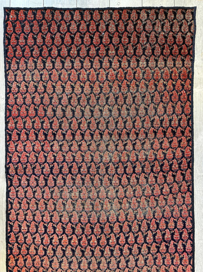 Antique All Over Paisley Kurdish Afshar Fragment Runner 3’3” x 7’7” - Tampa Home & Garden Store