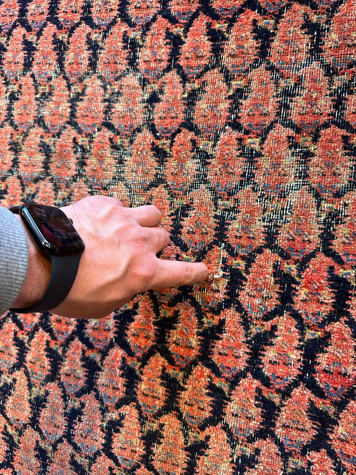 Antique All Over Paisley Kurdish Afshar Fragment Runner 3’3” x 7’7” - Tampa Home & Garden Store