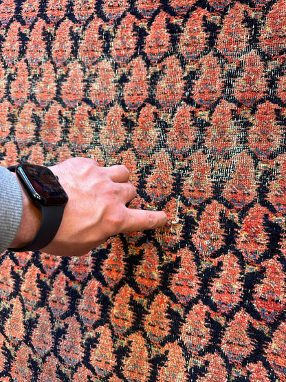 Antique All Over Paisley Kurdish Afshar Fragment Runner 3’3” x 7’7” - Tampa Home & Garden Store