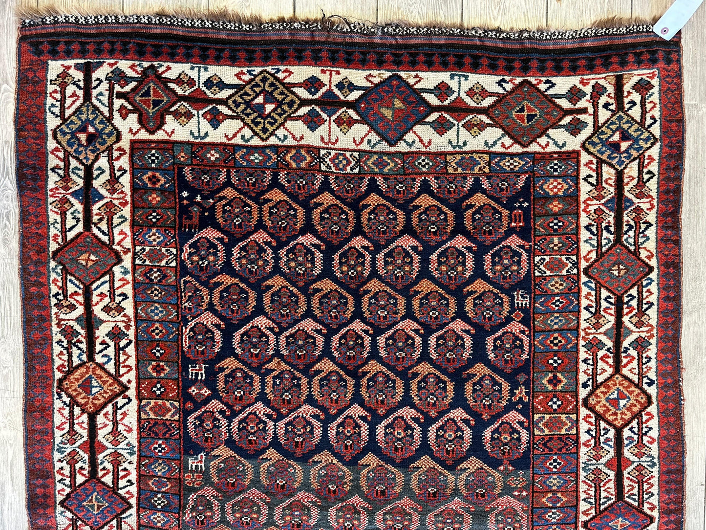 Antique All Over Paisley Kurdish Afshar Rug 4’5” x 8’11” - Tampa Home & Garden Store