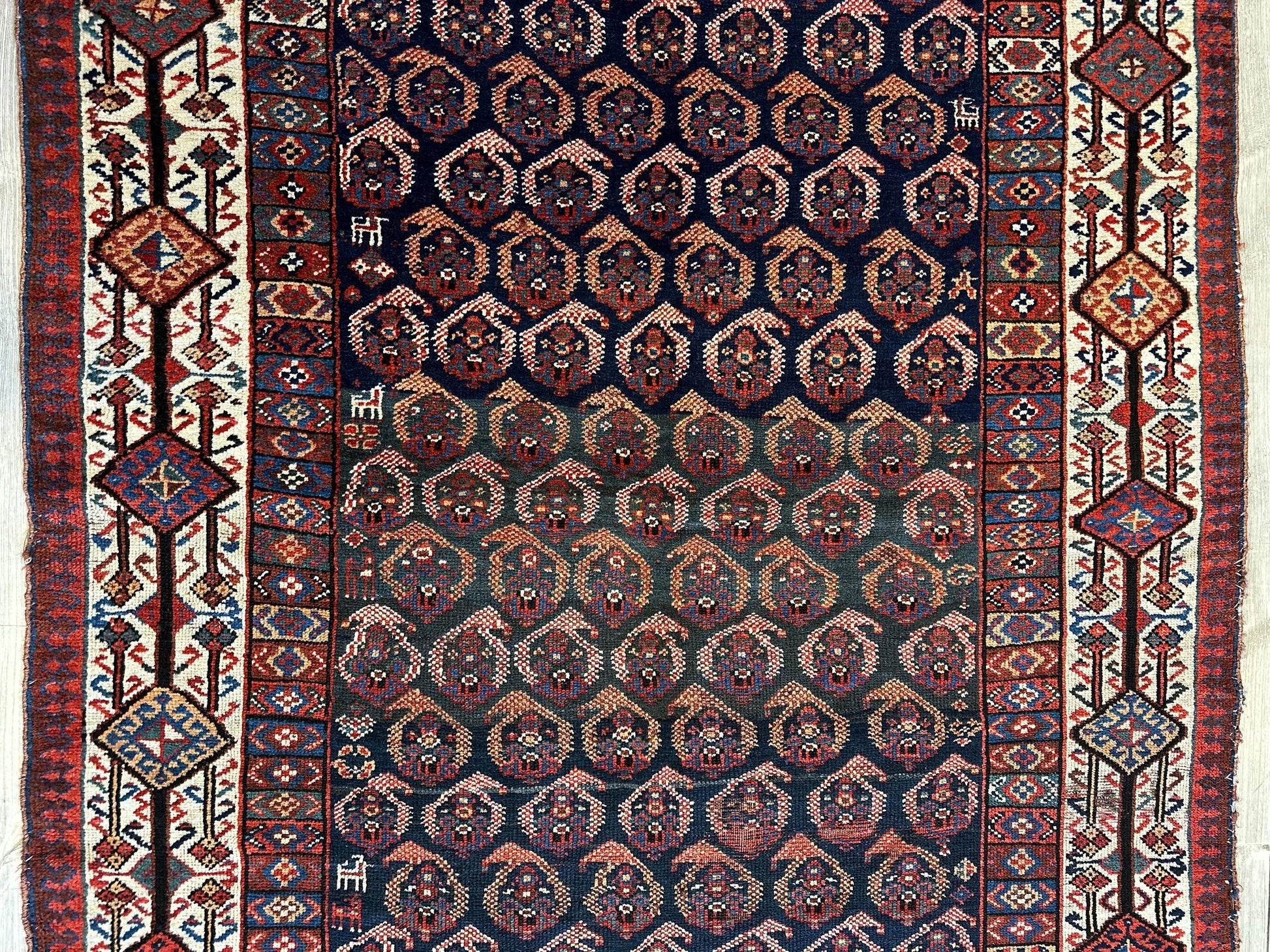 Antique All Over Paisley Kurdish Afshar Rug 4’5” x 8’11” - Tampa Home & Garden Store