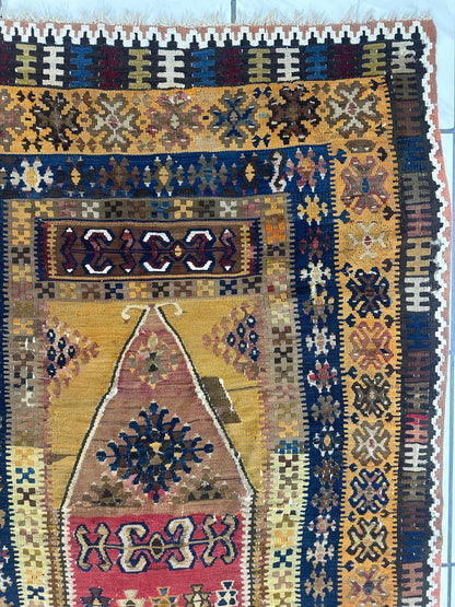 Antique Anatolian Wool Prayer Rug 4’ x 6’6” - Tampa Home & Garden Store