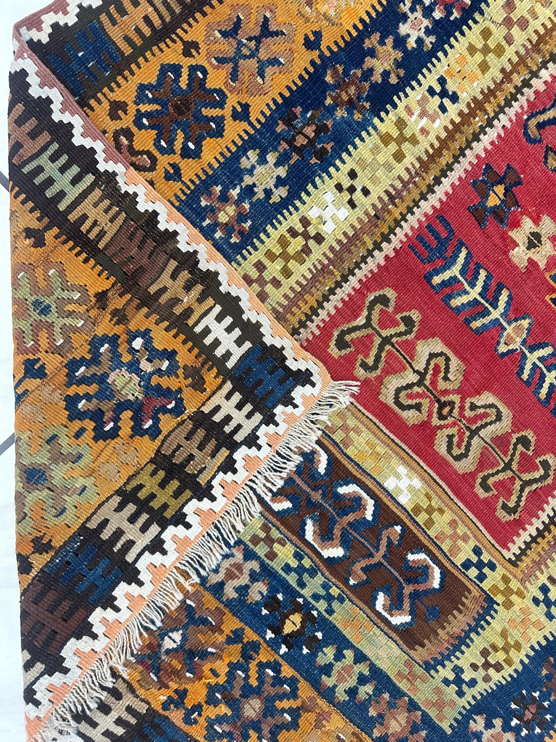 Antique Anatolian Wool Prayer Rug 4’ x 6’6” - Tampa Home & Garden Store
