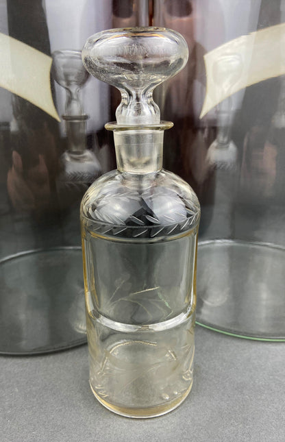Antique Apothecary Perfume Bottles. Set of 2 Victorian Rose Water Bottles. Beautifully Detailed Collectible Bottles. Vintage Gifts. - Tampa Home & Garden Store