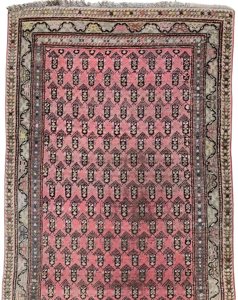 Antique Armenian Karabakh Wool Runner – 3’3” x 12’8” – Hand-Knotted Long Corridor Rug - Tampa Home & Garden Store