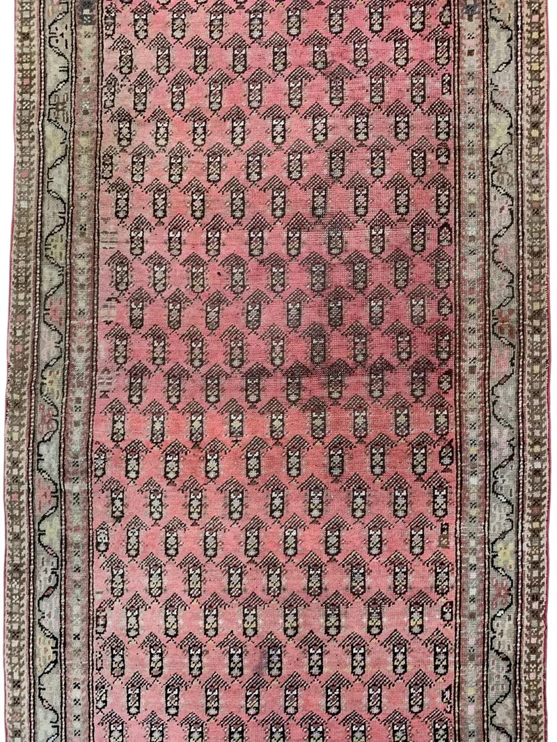 Antique Armenian Karabakh Wool Runner – 3’3” x 12’8” – Hand-Knotted Long Corridor Rug - Tampa Home & Garden Store