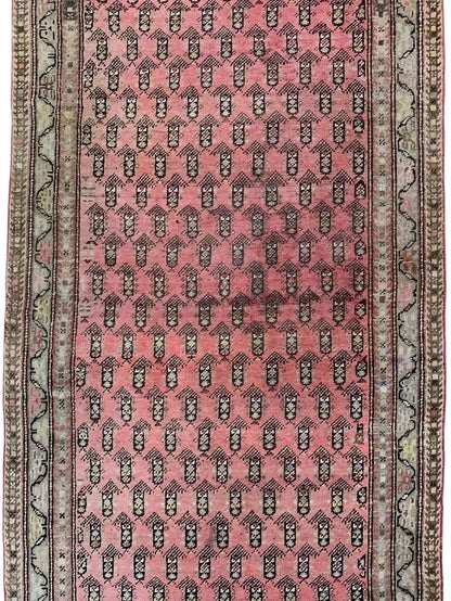 Antique Armenian Karabakh Wool Runner – 3’3” x 12’8” – Hand-Knotted Long Corridor Rug - Tampa Home & Garden Store
