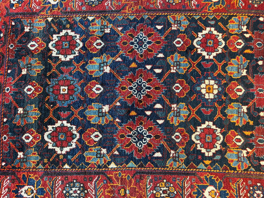 Antique Attractive Persian Khamseh Rug Early 20th Century 46” x 66” - Tampa Home & Garden Store