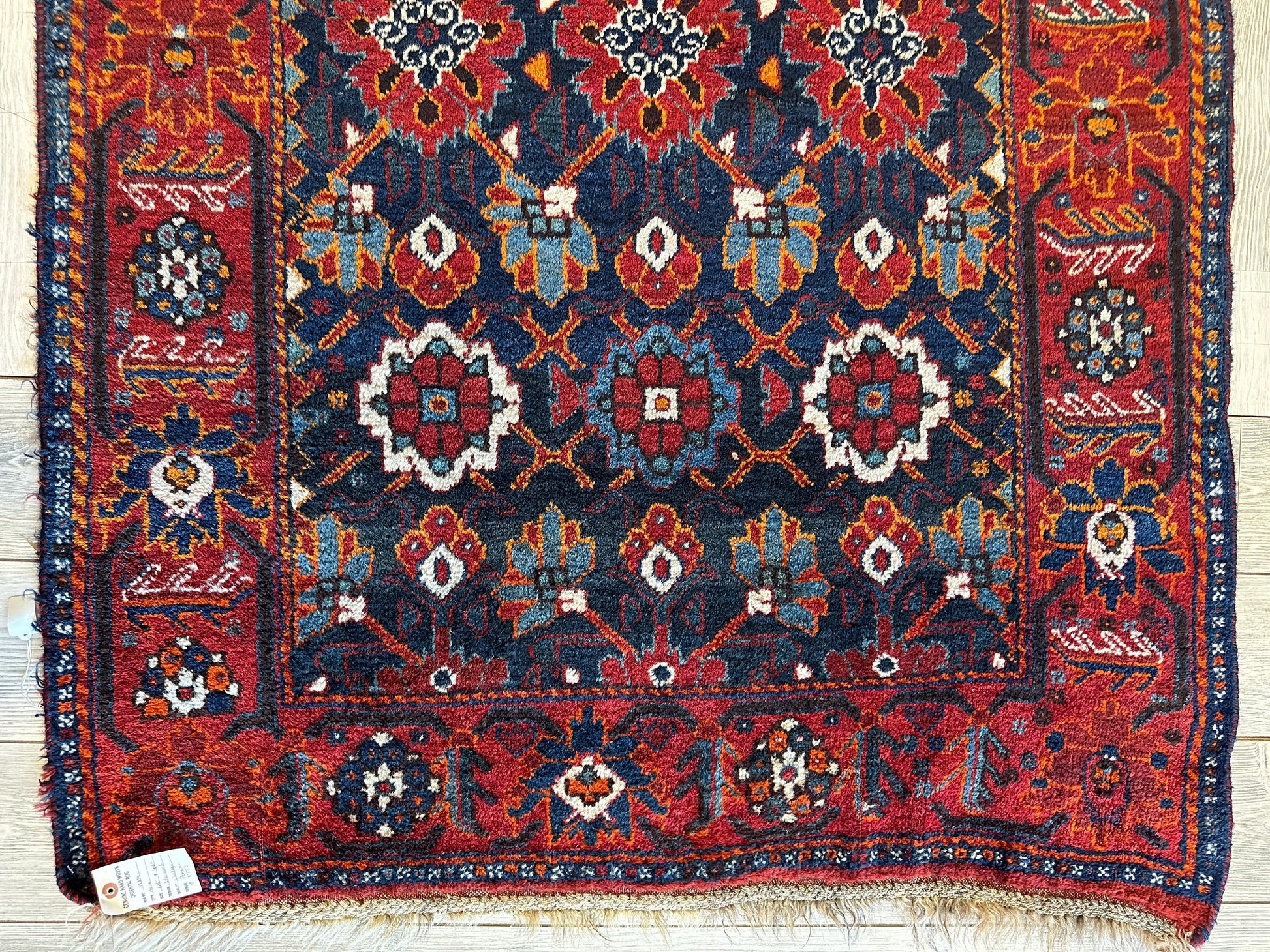 Antique Attractive Persian Khamseh Rug Early 20th Century 46” x 66” - Tampa Home & Garden Store