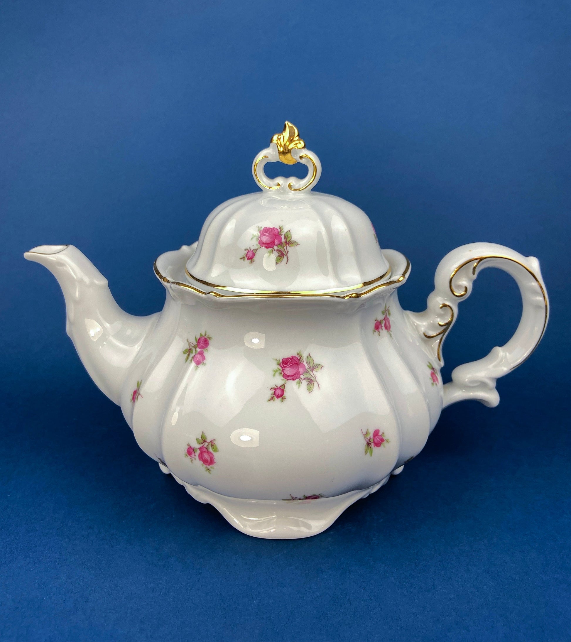 Antique Bavarian Teapot, Coffee Pot, Creamer, Sugar Bowl Set by Hertel Jacob Porcelain Co. - Tampa Home & Garden Store