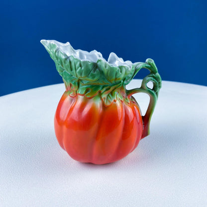 Antique Bisque Porcelain Pitcher Creamer Jug Covered in 3D Flowers and Berries. Bavaria Royal Bayreuth Modern Farmhouse. Dining Room Decor. - Tampa Home & Garden Store