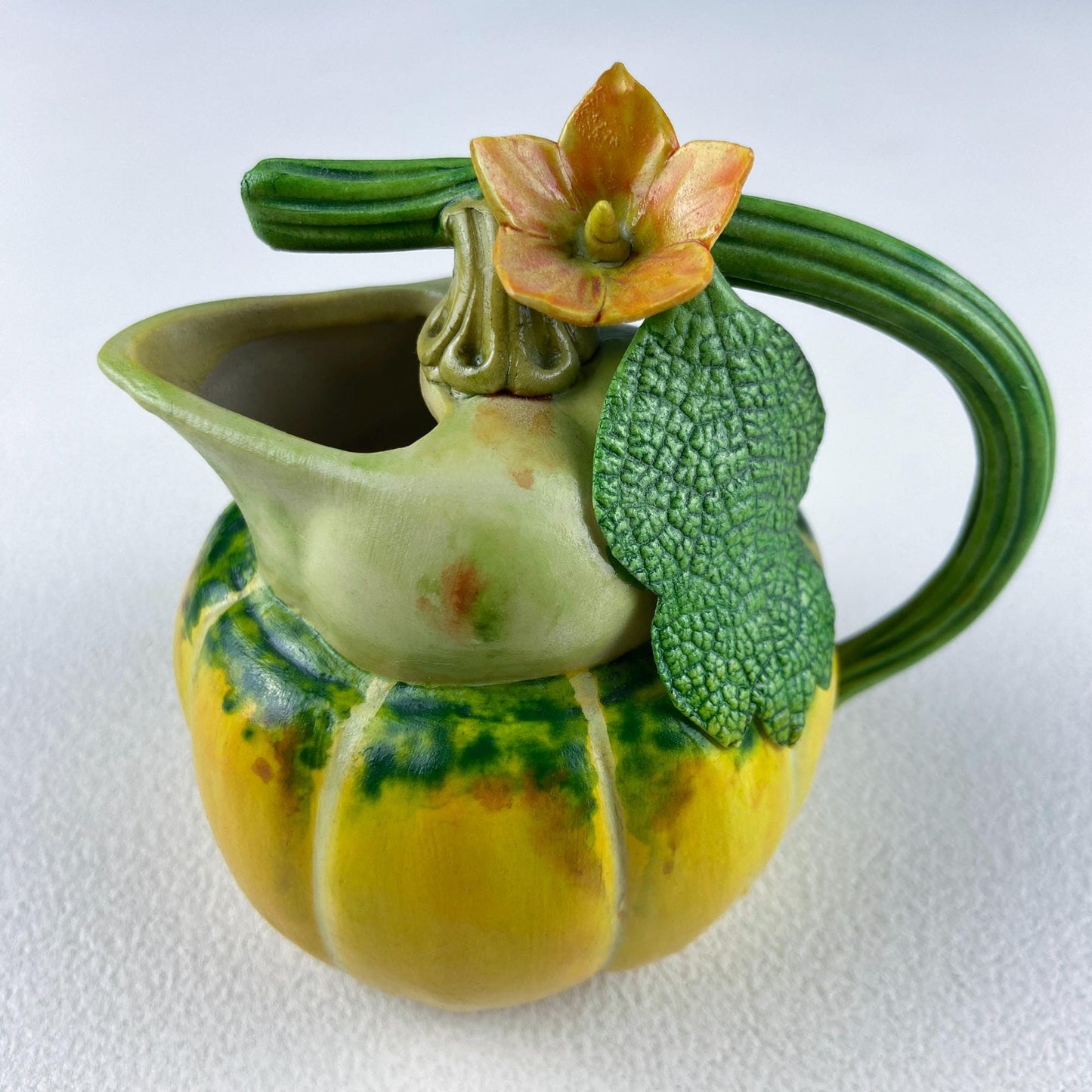 Antique Bisque Porcelain Pitcher Creamer Jug Covered in 3D Flowers and Berries. Bavaria Royal Bayreuth Modern Farmhouse. Dining Room Decor. - Tampa Home & Garden Store