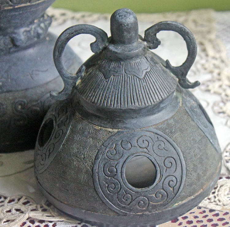 Antique Bronze Incense Burner. Asian Ritual Vessel. 18th-19th Century China Large Incense Burner in Shape of Bird. Museum Quality Artifact. - Tampa Home & Garden Store