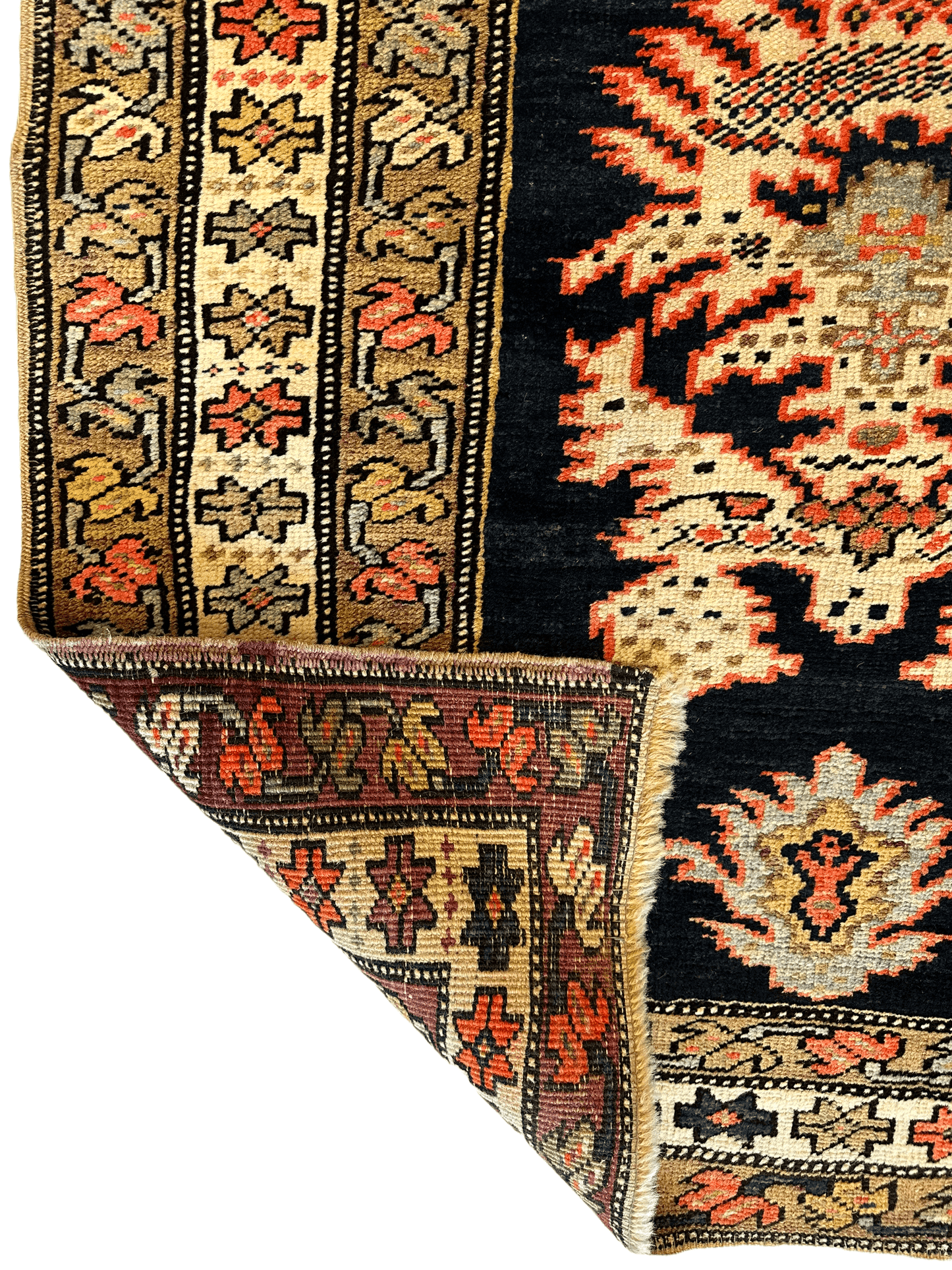 Antique Caucasian Karabakh Signed & Dated Wool on Wool Runner Rug 3 X 7 - Tampa Home & Garden Store