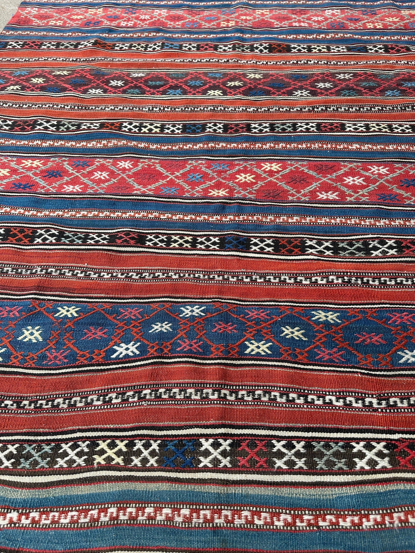 Antique Caucasian Shahsavan Soumak Rug 4’9” x 7’4” - Tampa Home & Garden Store