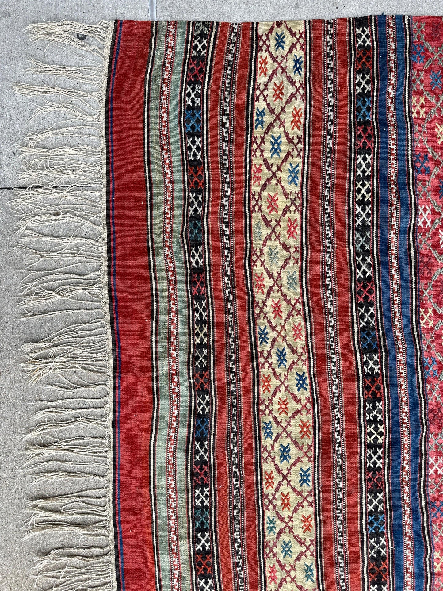 Antique Caucasian Shahsavan Soumak Rug 4’9” x 7’4” - Tampa Home & Garden Store