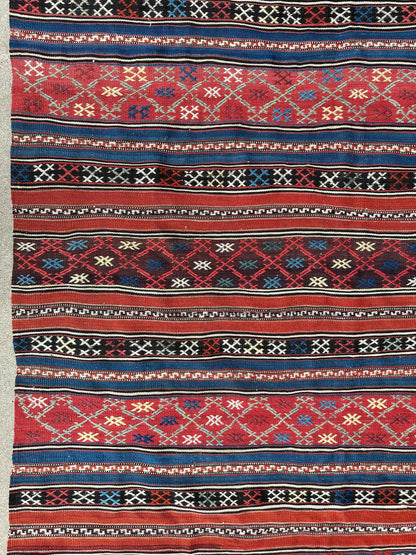Antique Caucasian Shahsavan Soumak Rug 4’9” x 7’4” - Tampa Home & Garden Store