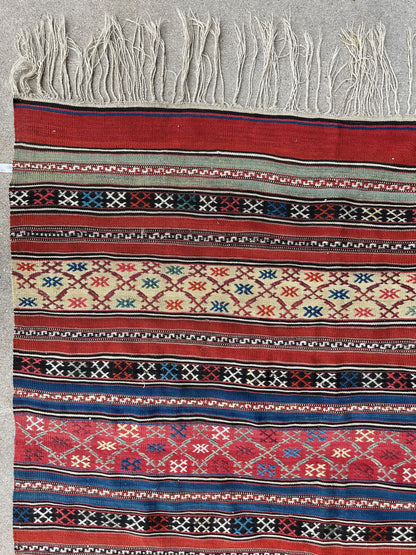 Antique Caucasian Shahsavan Soumak Rug 4’9” x 7’4” - Tampa Home & Garden Store