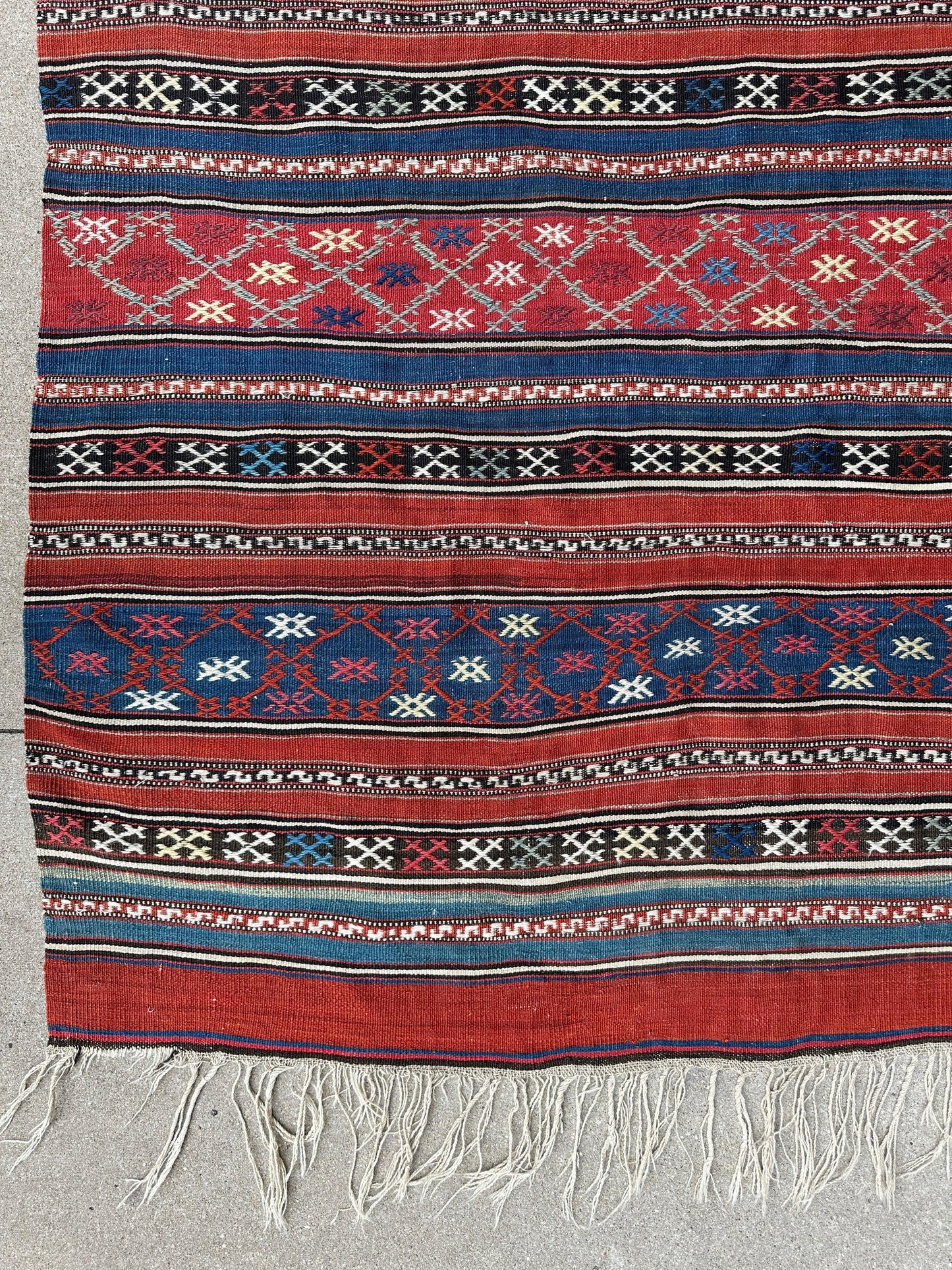 Antique Caucasian Shahsavan Soumak Rug 4’9” x 7’4” - Tampa Home & Garden Store