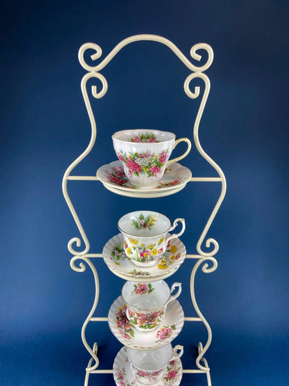 Antique Eschenbach Bavarian Porcelain Tea Trio: Gold Floral Cup, Saucer, Plate - Tampa Home & Garden Store