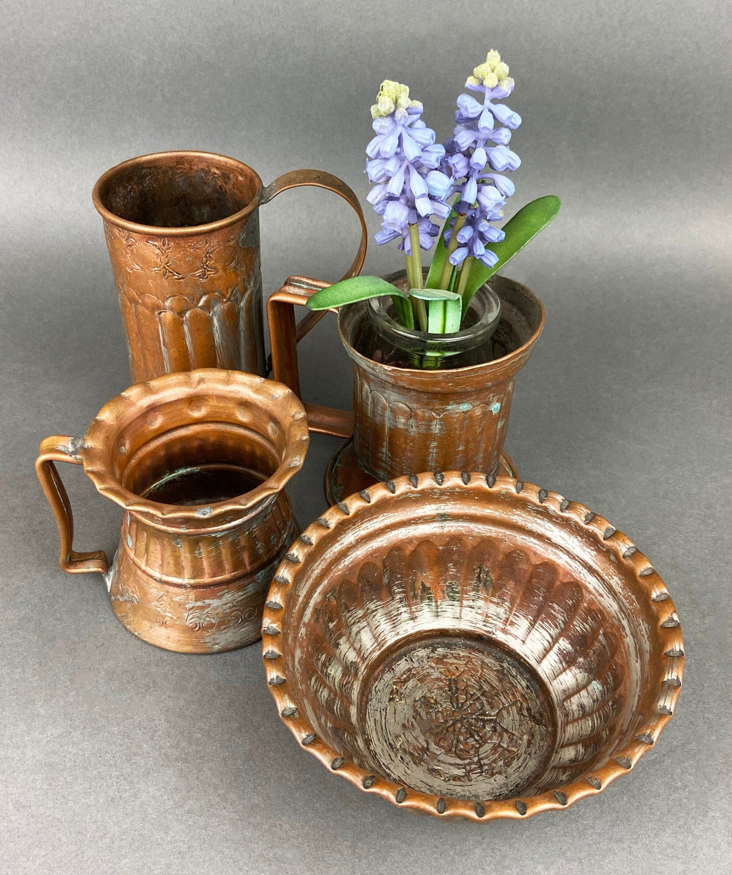 Antique Extra Large Sieves. Rustic Hand Hammered Home Decoration. Set of Two, Large, Primitive Hand Pounded Strainers - Tampa Home & Garden Store