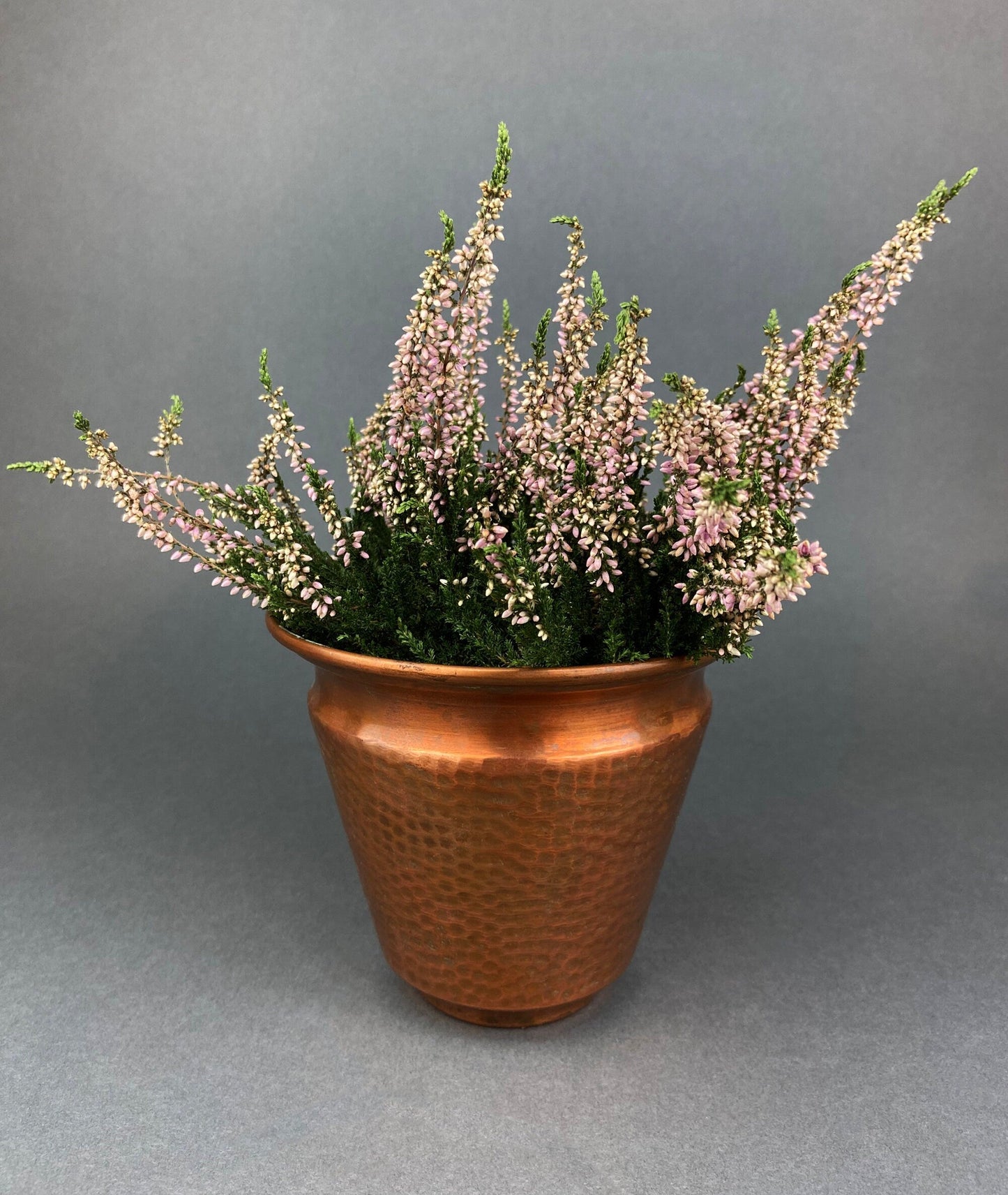 Antique Hand Hammered Brass & Copper Jardiniere Footed Flower Pot Vase. Herb Growing Container. Rustic Table Decor. 19th C Imperial Russia. - Tampa Home & Garden Store
