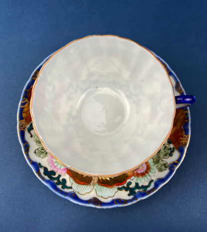 Antique Hand Painted Tea Cup. Asian Motif.  June Moth Pettern. Very Thin Porcelain. Collectible. - Tampa Home & Garden Store