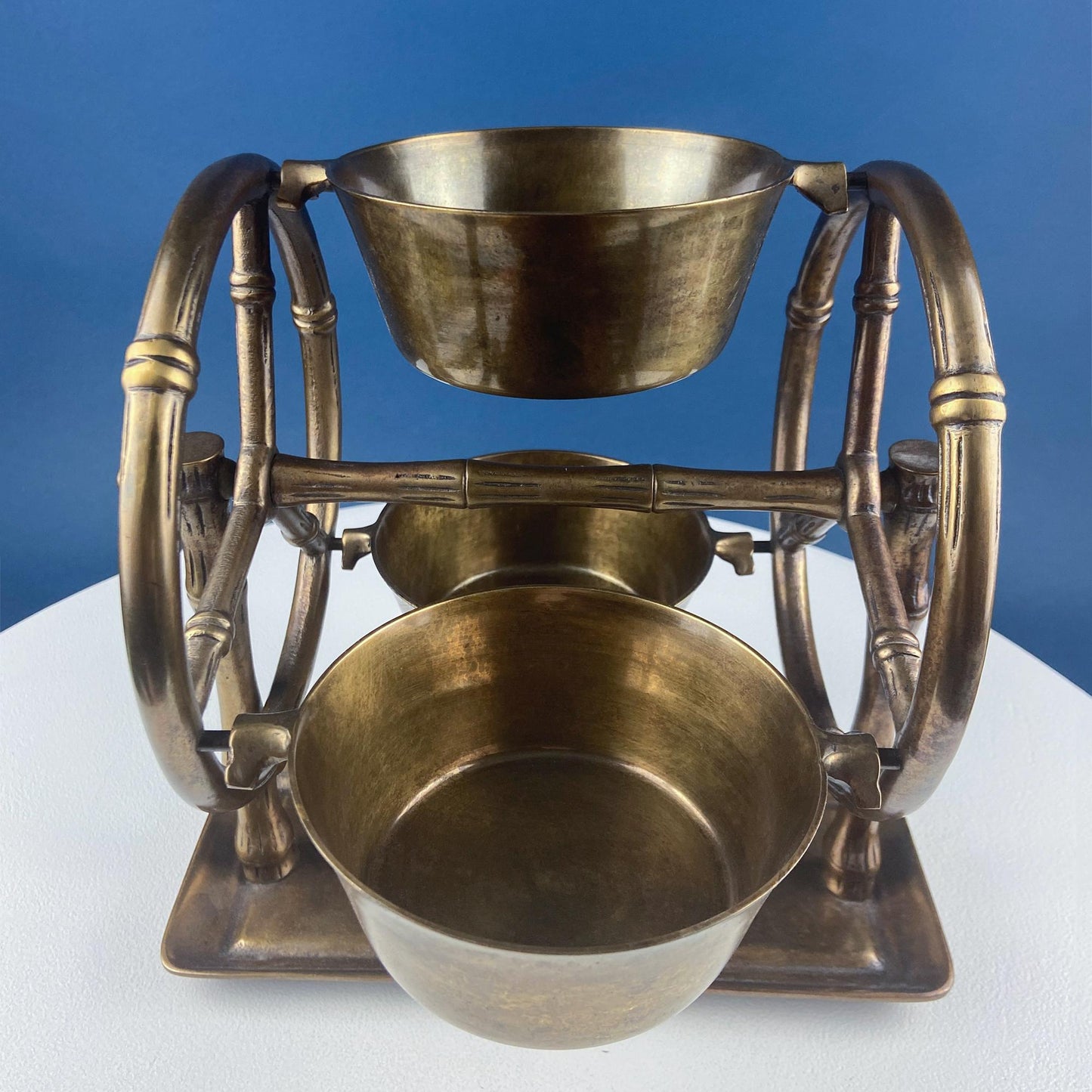 Antique Heavy Brass Ferris Wheel for Candy Nuts Condiments. Perfect for Kid or Adult Parties. Garden Bar Game Room Gatherings. Gift for Dad. - Tampa Home & Garden Store