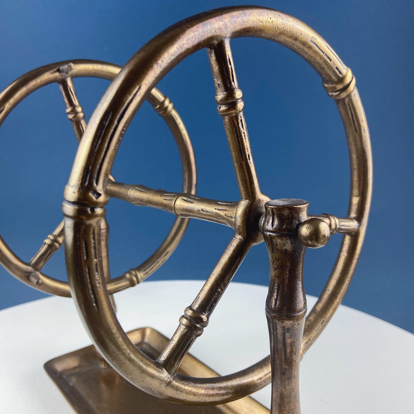Antique Heavy Brass Ferris Wheel for Candy Nuts Condiments. Perfect for Kid or Adult Parties. Garden Bar Game Room Gatherings. Gift for Dad. - Tampa Home & Garden Store