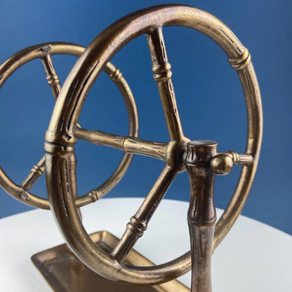 Antique Heavy Brass Ferris Wheel for Candy Nuts Condiments. Perfect for Kid or Adult Parties. Garden Bar Game Room Gatherings. Gift for Dad. - Tampa Home & Garden Store