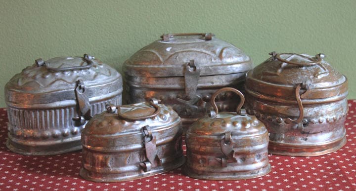 Antique Italian Pewter Box with Hinged Lid. Large Pewter Bowl Made in Italy. Trinket or Jewelry Box. - Tampa Home & Garden Store