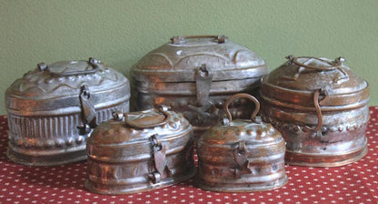 Antique Italian Pewter Box with Hinged Lid. Large Pewter Bowl Made in Italy. Trinket or Jewelry Box. - Tampa Home & Garden Store