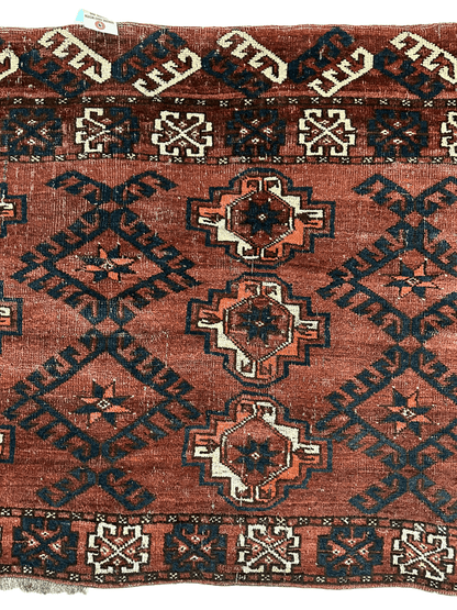 Antique Kizil Ayak Turkoman Chuval, Juval Rug 60"×34” - Tampa Home & Garden Store