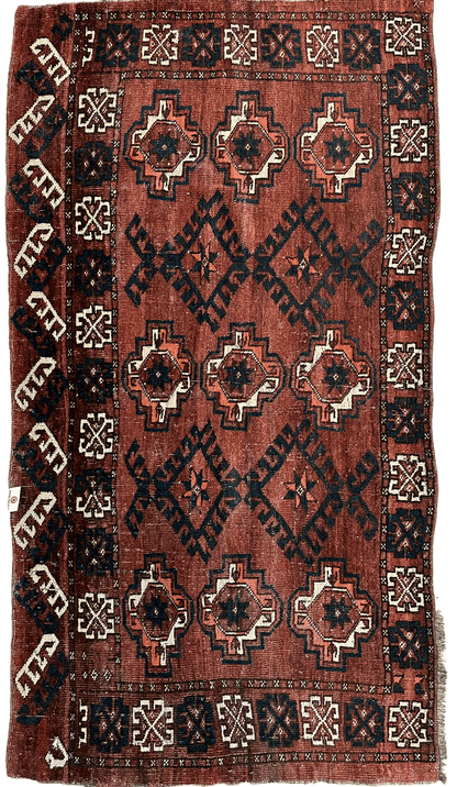 Antique Kizil Ayak Turkoman Chuval, Juval Rug 60"×34” - Tampa Home & Garden Store