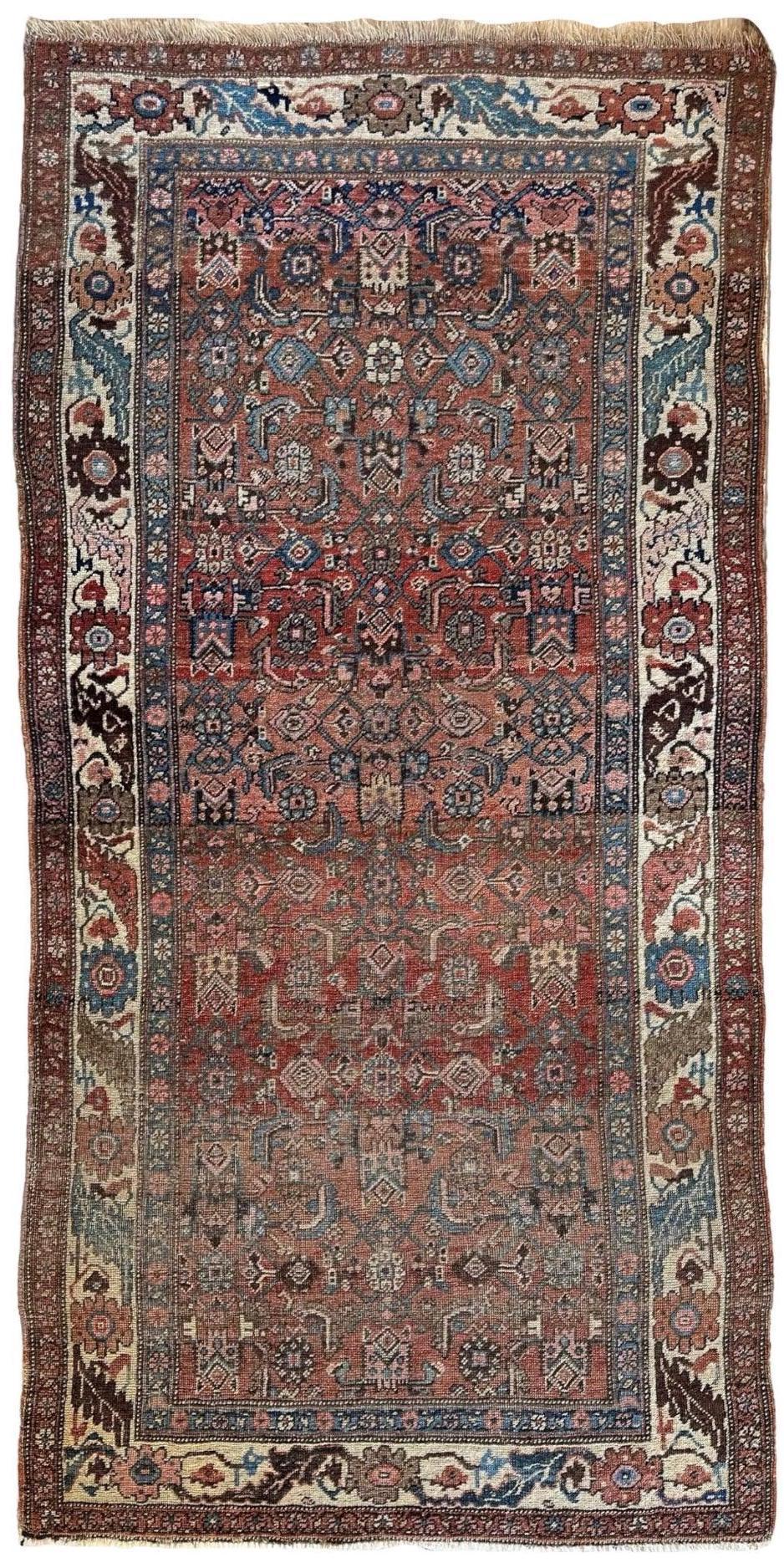 Antique Late 19th Century Persian Kurdish Gholtogh Rug 4 x 7 - Tampa Home & Garden Store
