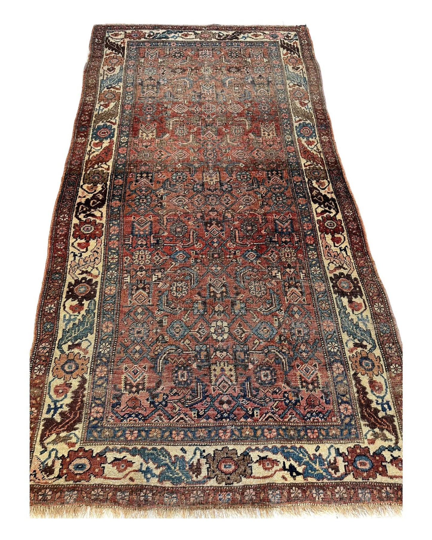 Antique Late 19th Century Persian Kurdish Gholtogh Rug 4 x 7 - Tampa Home & Garden Store