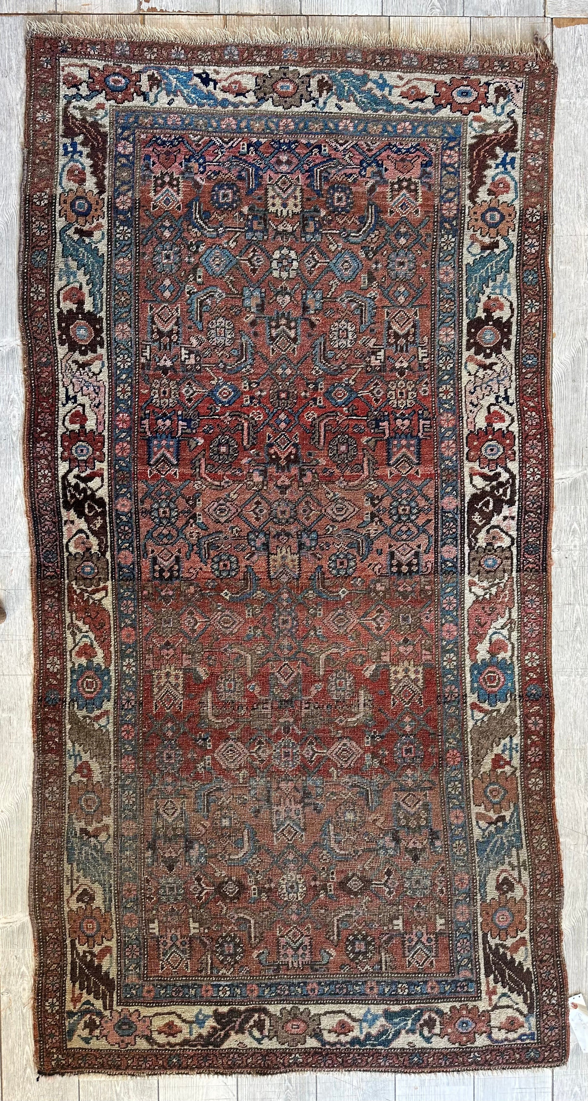 Antique Late 19th Century Persian Kurdish Gholtogh Rug 4 x 7 - Tampa Home & Garden Store