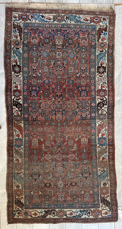 Antique Late 19th Century Persian Kurdish Gholtogh Rug 4 x 7 - Tampa Home & Garden Store