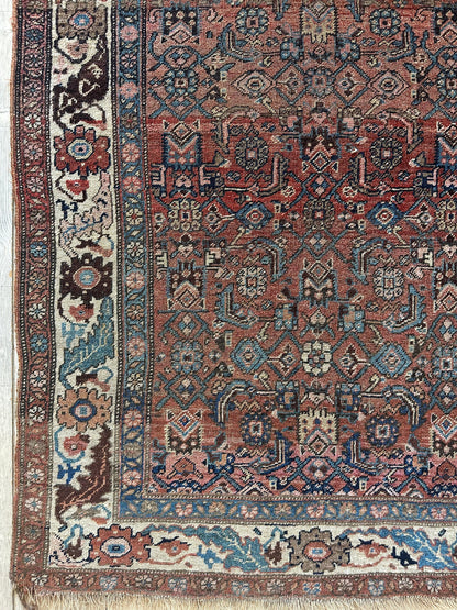 Antique Late 19th Century Persian Kurdish Gholtogh Rug 4 x 7 - Tampa Home & Garden Store