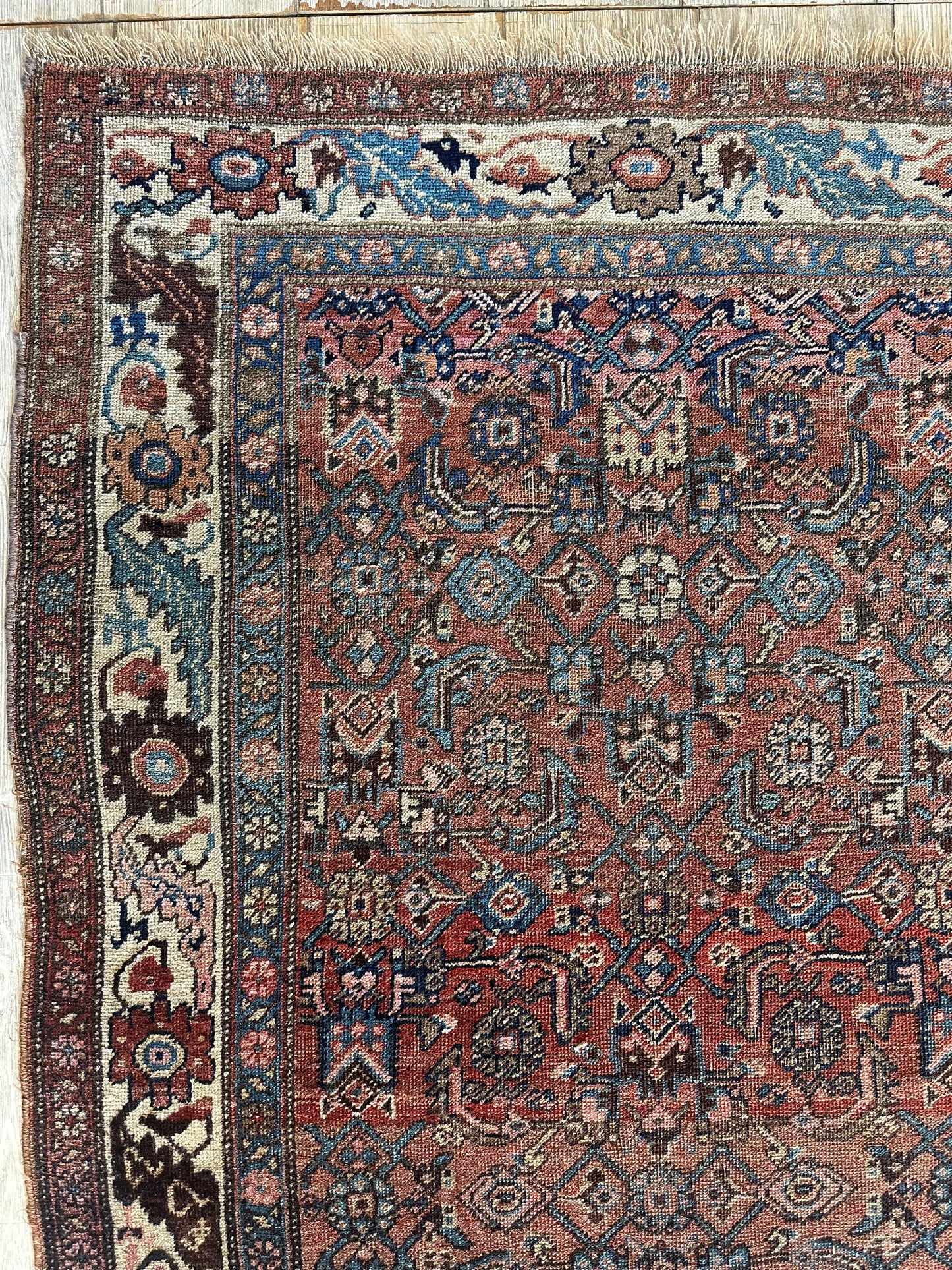 Antique Late 19th Century Persian Kurdish Gholtogh Rug 4 x 7 - Tampa Home & Garden Store
