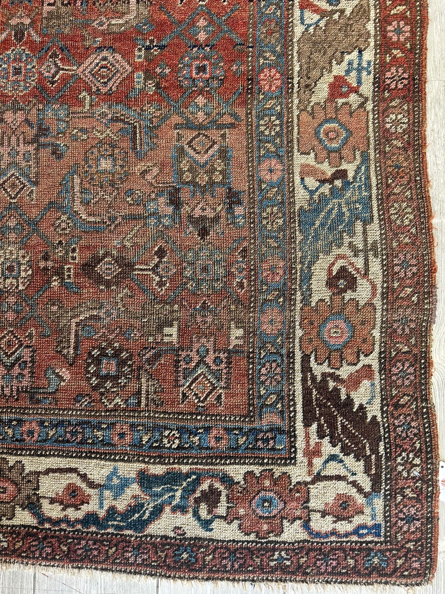 Antique Late 19th Century Persian Kurdish Gholtogh Rug 4 x 7 - Tampa Home & Garden Store
